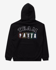PATTA TEAM PATTA HOODED SWEATER - BLACK -