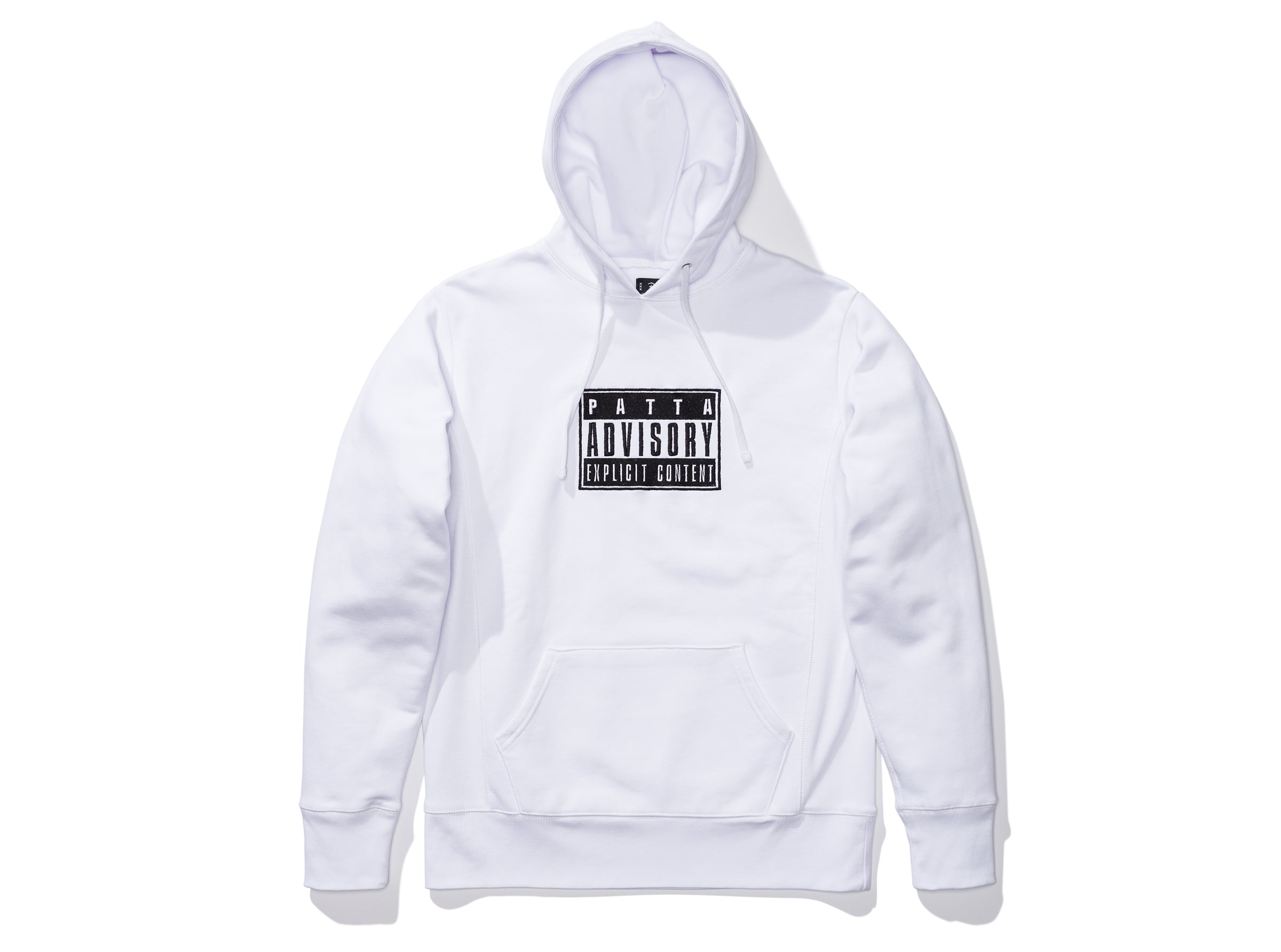 PATTA ADVISORY HEAVY HOODED SWEATER - WHITE -