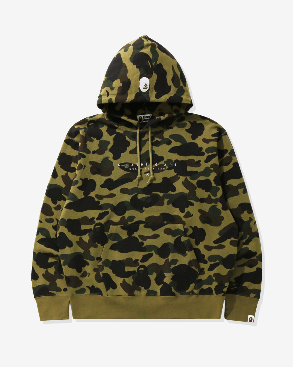 BAPE 1ST CAMO PULLOVER HOODIE - GREEN