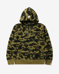 BAPE 1ST CAMO PULLOVER HOODIE - GREEN