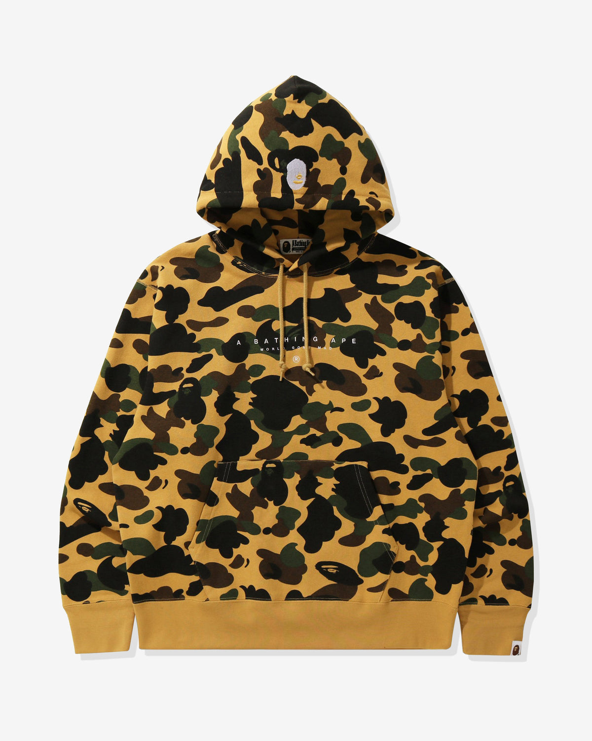 BAPE 1ST CAMO PULLOVER HOODIE - YELLOW