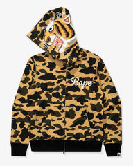 BAPE 1ST CAMO TIGER FULL ZIP HOODIE - YELLOW