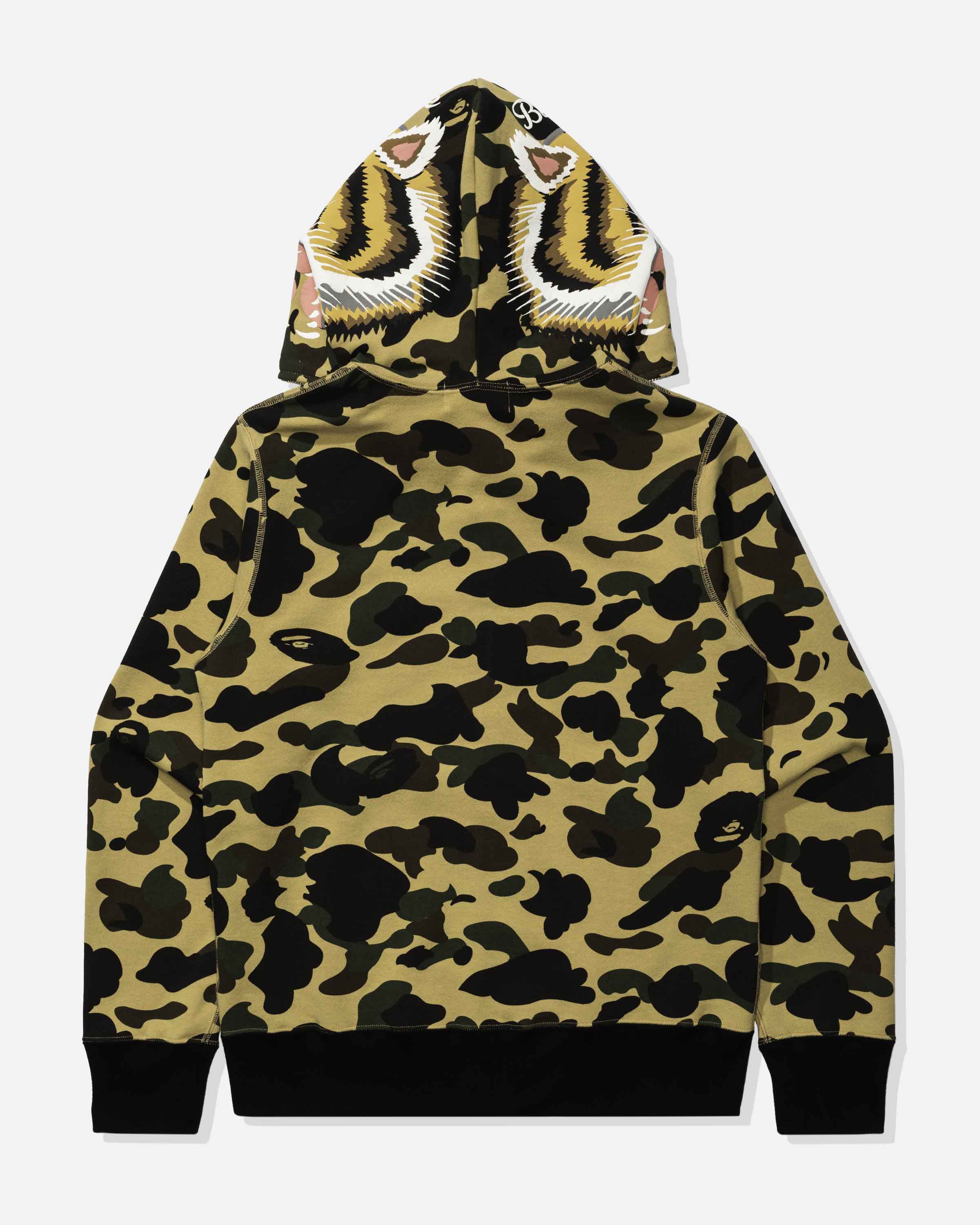 BAPE 1ST CAMO TIGER FULL ZIP HOODIE - YELLOW