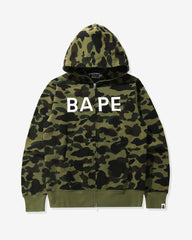 BAPE 1ST CAMO CRYSTAL STONE FULL ZIP HOODIE - GREEN