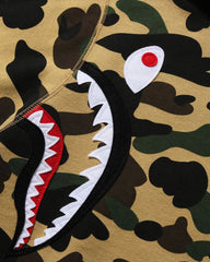 BAPE 1ST CAMO MULTI SHARK FULL ZIP HOODIE - YELLOW -