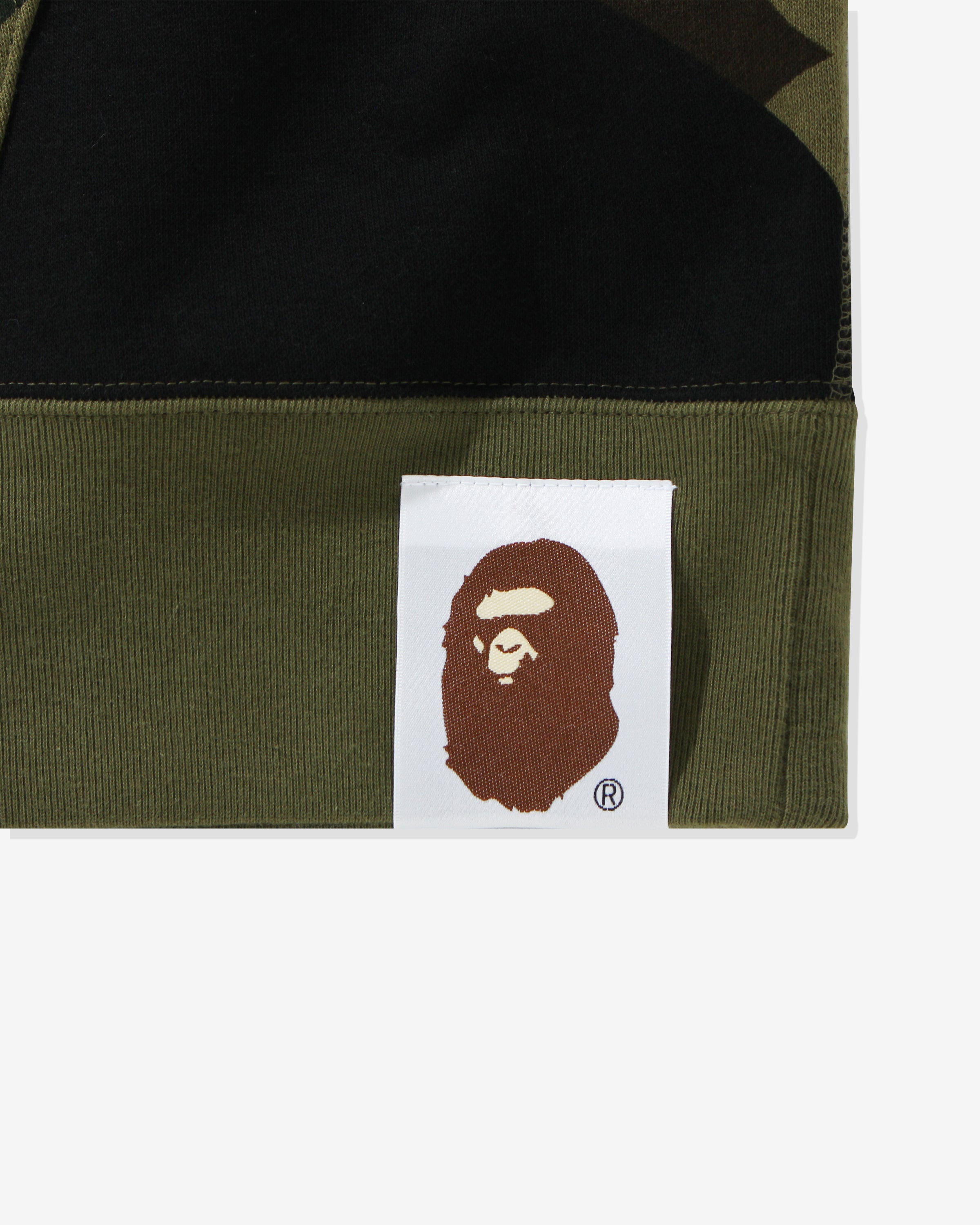 BAPE GIANT 1ST CAMO SHARK LOOSE FIT FULL ZIP - GREEN -