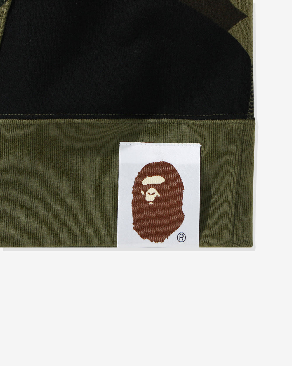 BAPE GIANT 1ST CAMO SHARK LOOSE FIT FULL ZIP - GREEN -