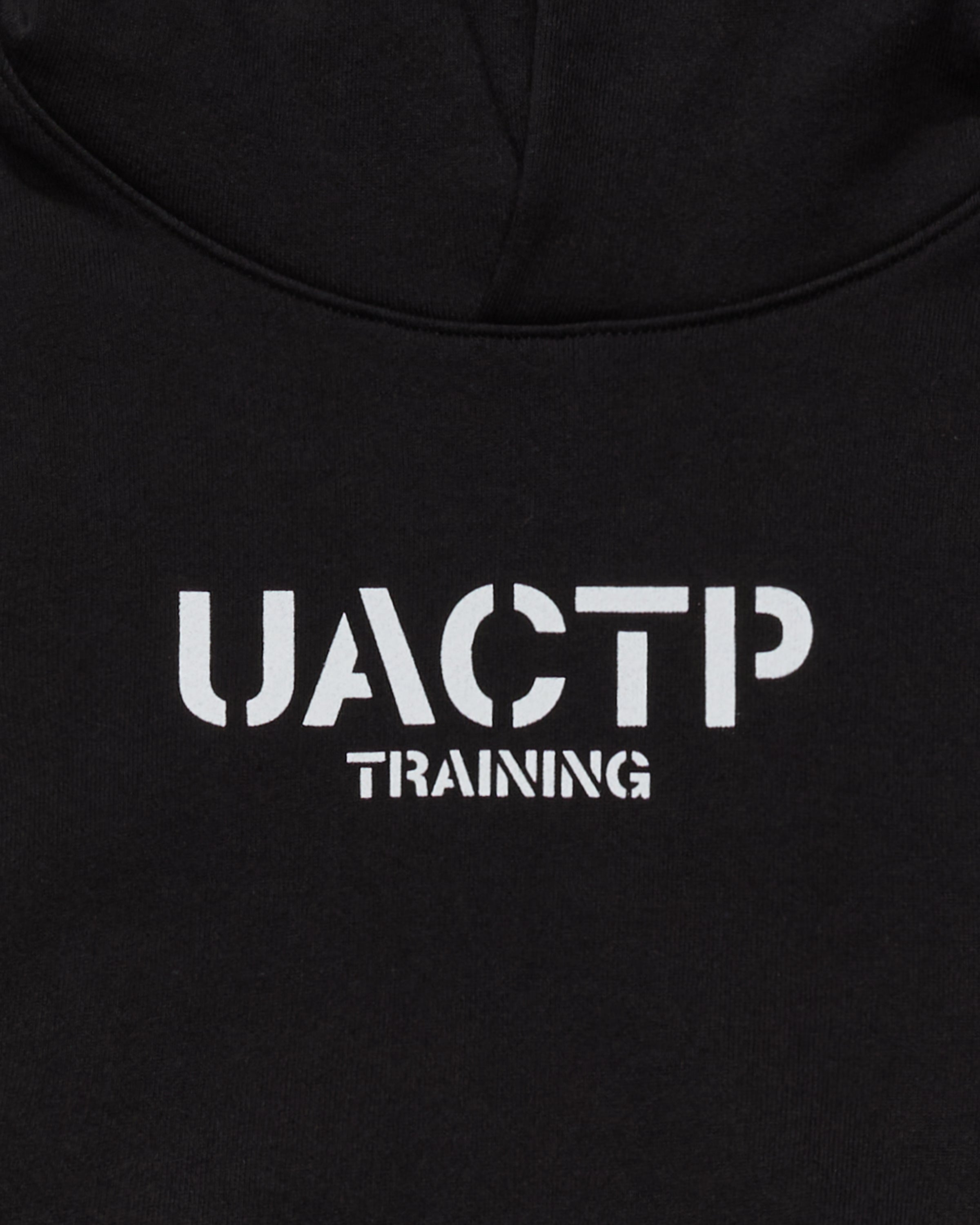 UACTP STENCIL TRAINING PULLOVER HOOD - BLACK -