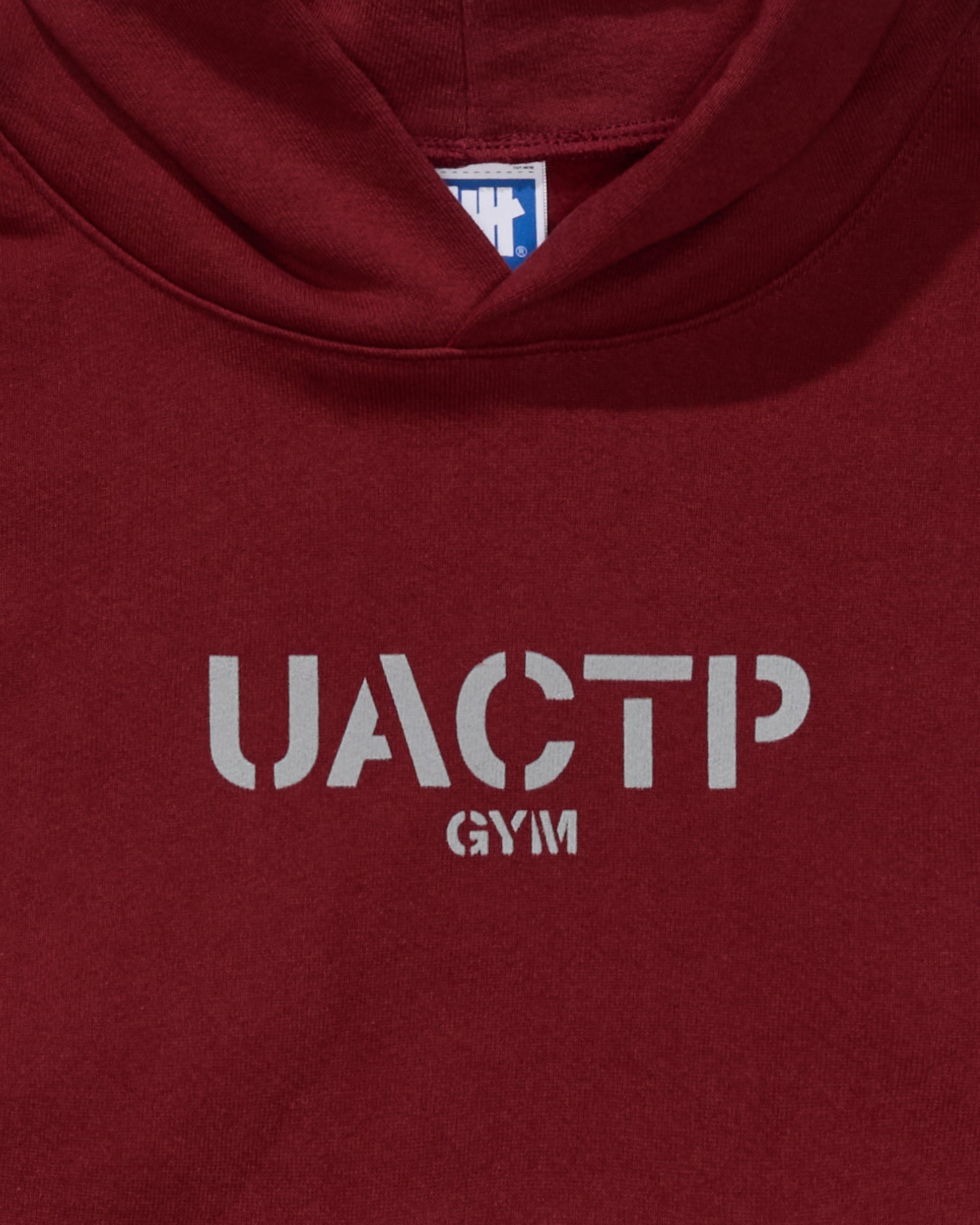 UACTP STENCIL GYM PULLOVER HOOD - BURGUNDY -