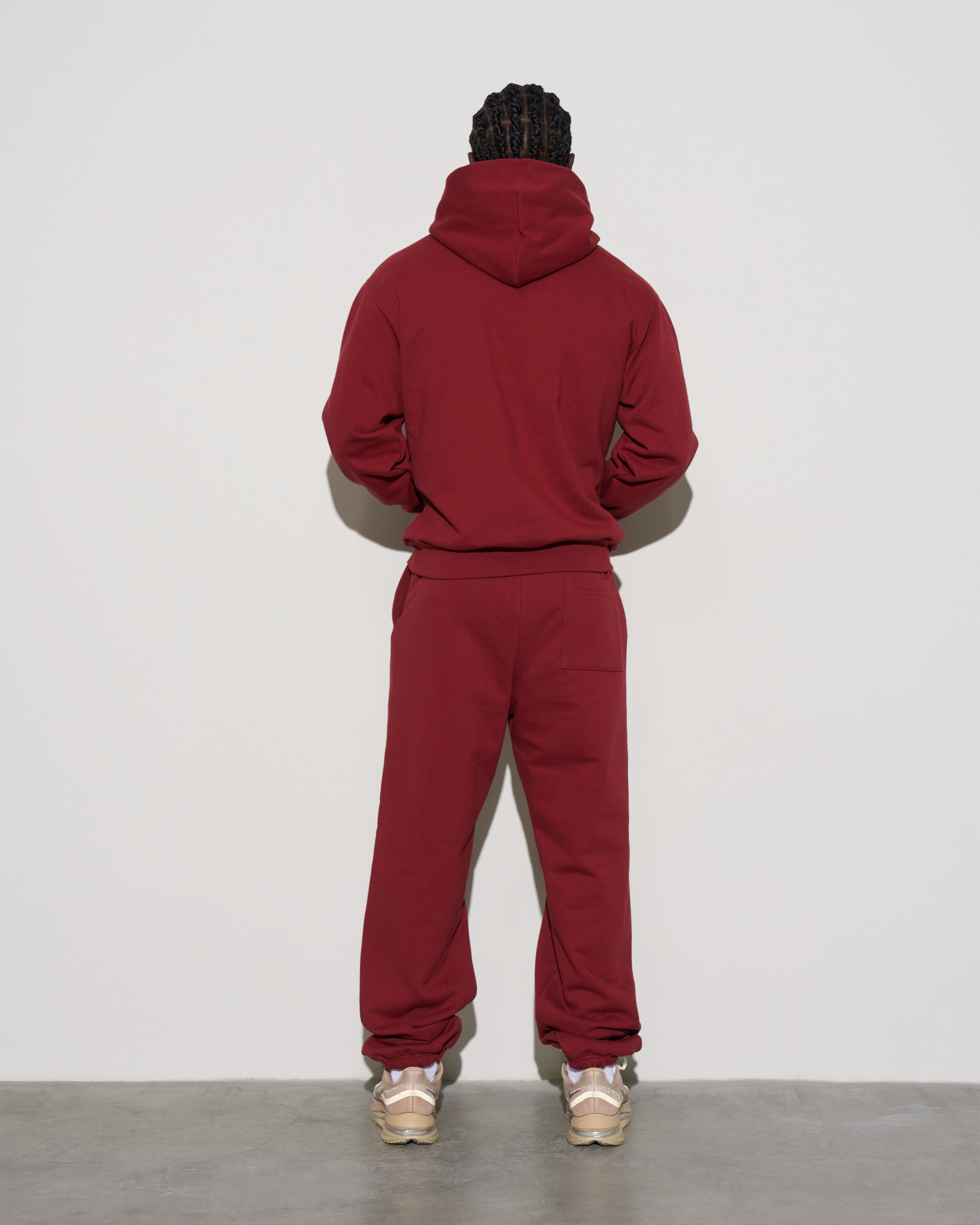 UACTP STENCIL GYM PULLOVER HOOD - BURGUNDY -