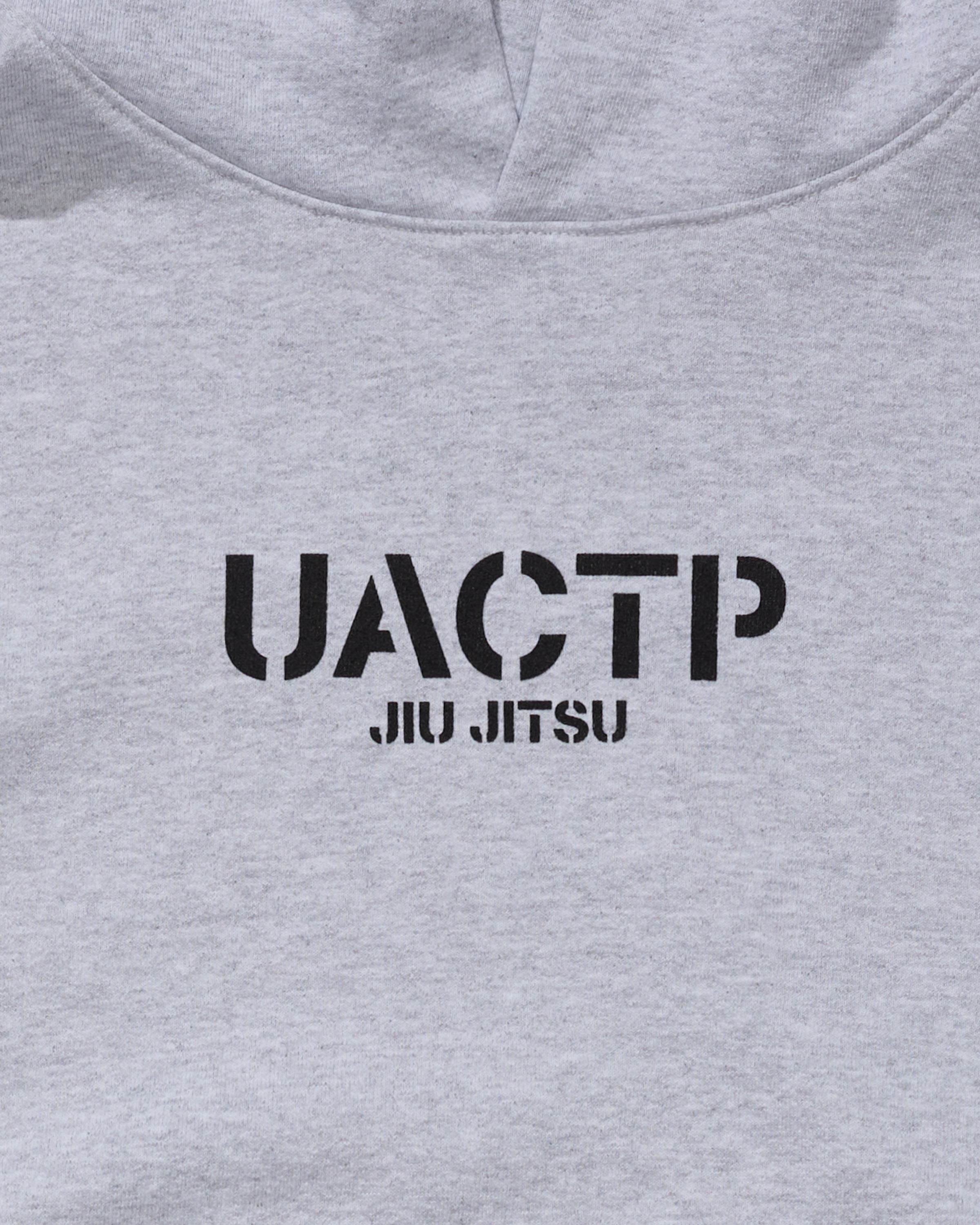 UACTP STENCIL JIU JITSU PULLOVER HOOD - HEATHER GREY