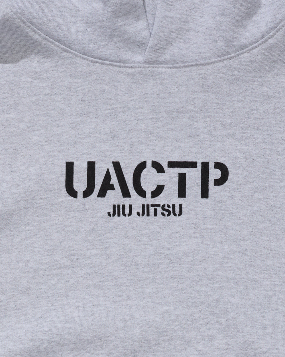 UACTP STENCIL JIU JITSU PULLOVER HOOD - HEATHER GREY