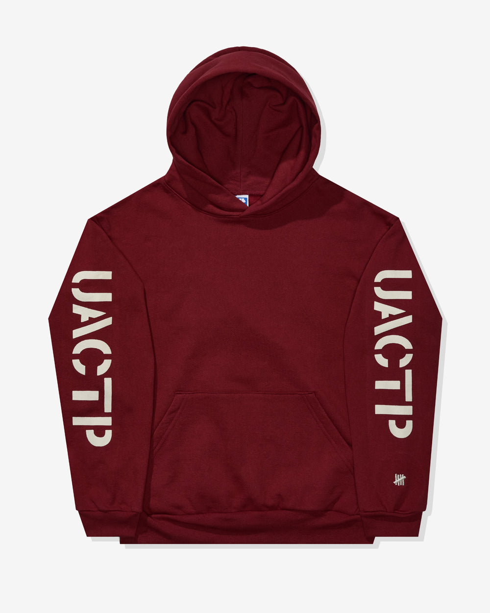 UACTP STENCIL PULLOVER HOOD - BURGUNDY