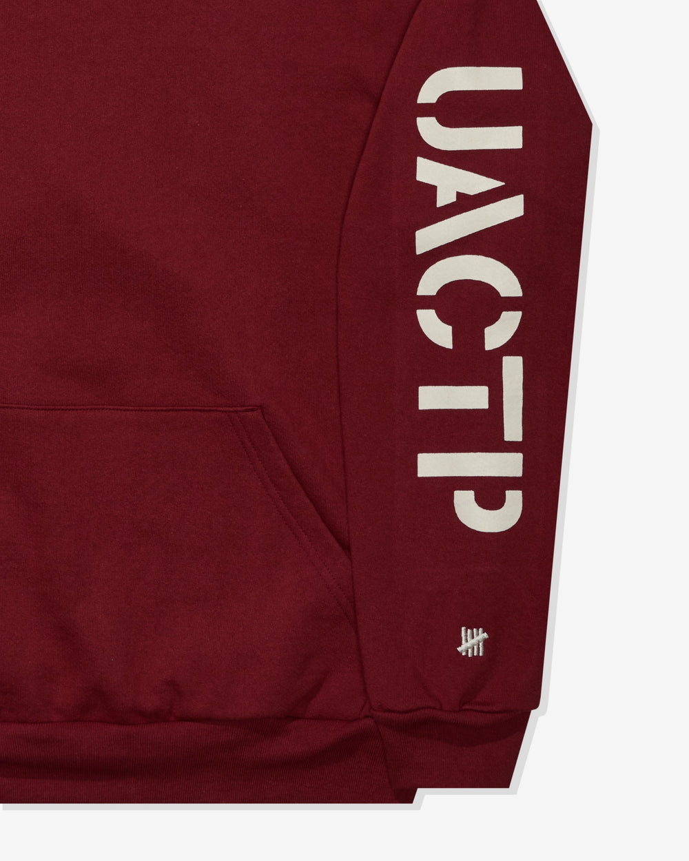 UACTP STENCIL PULLOVER HOOD - BURGUNDY