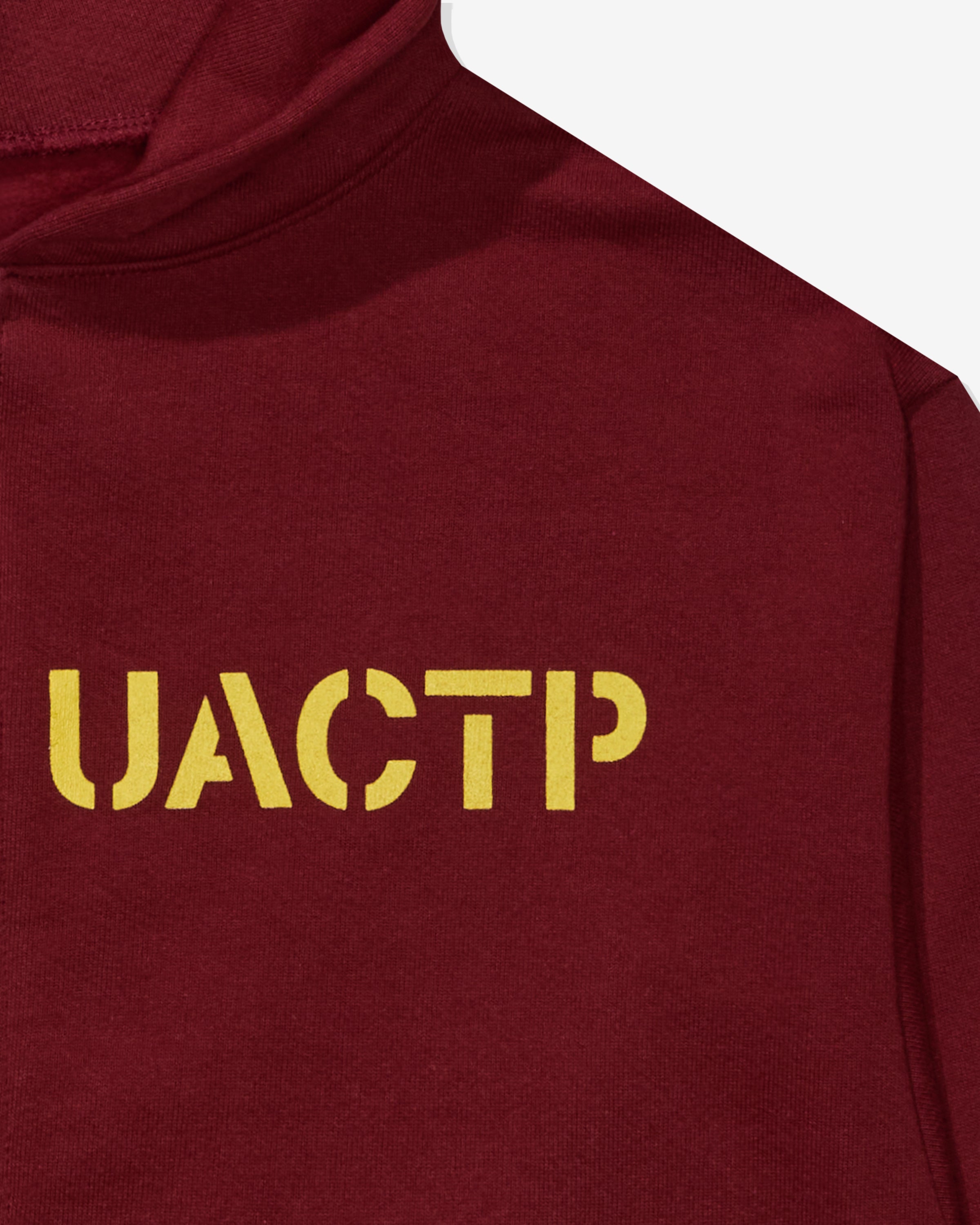 UACTP XXL ZIP HOOD - BURGUNDY