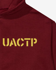 UACTP XXL ZIP HOOD - BURGUNDY