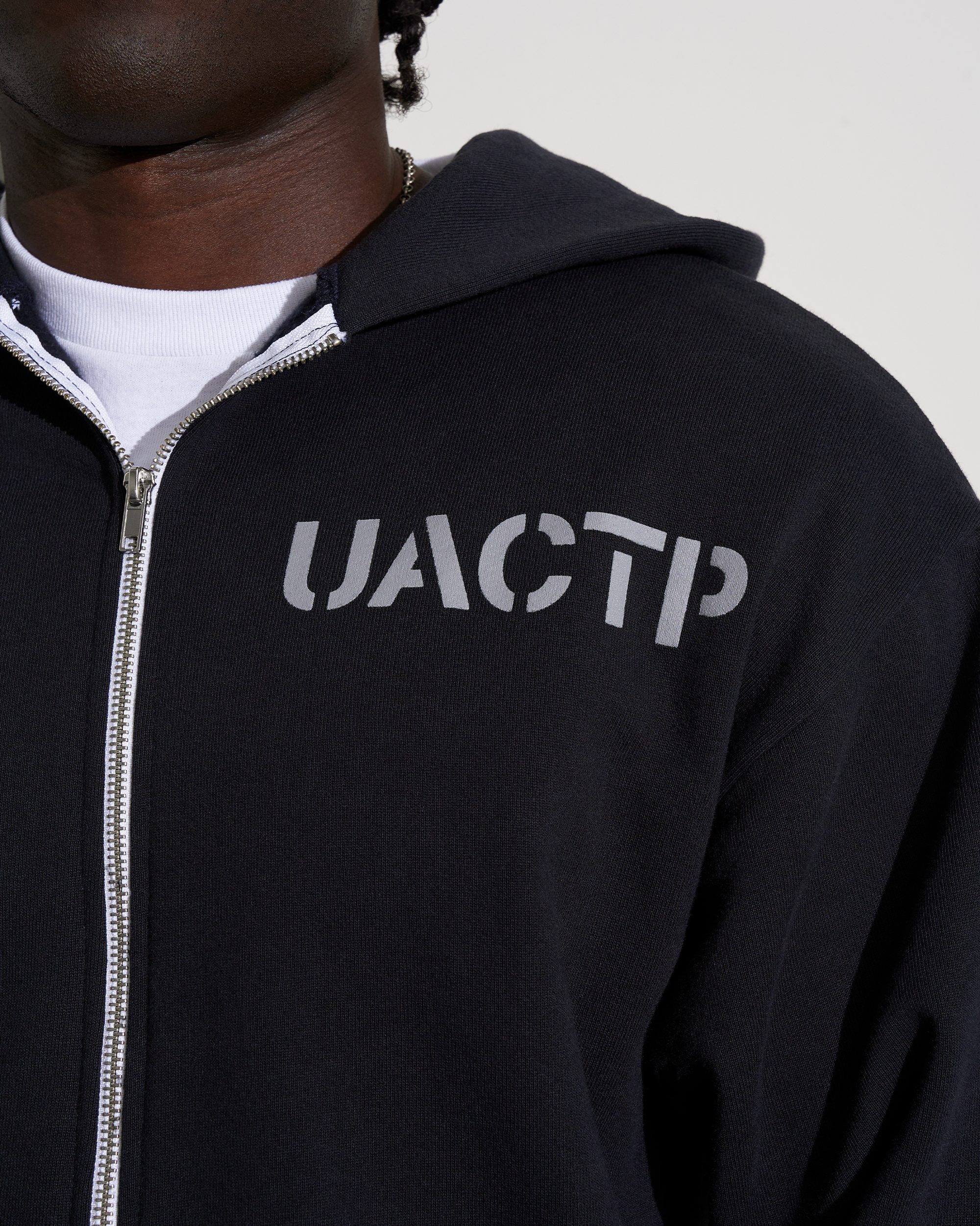 UACTP XXL ZIP HOOD - HEATHER GREY