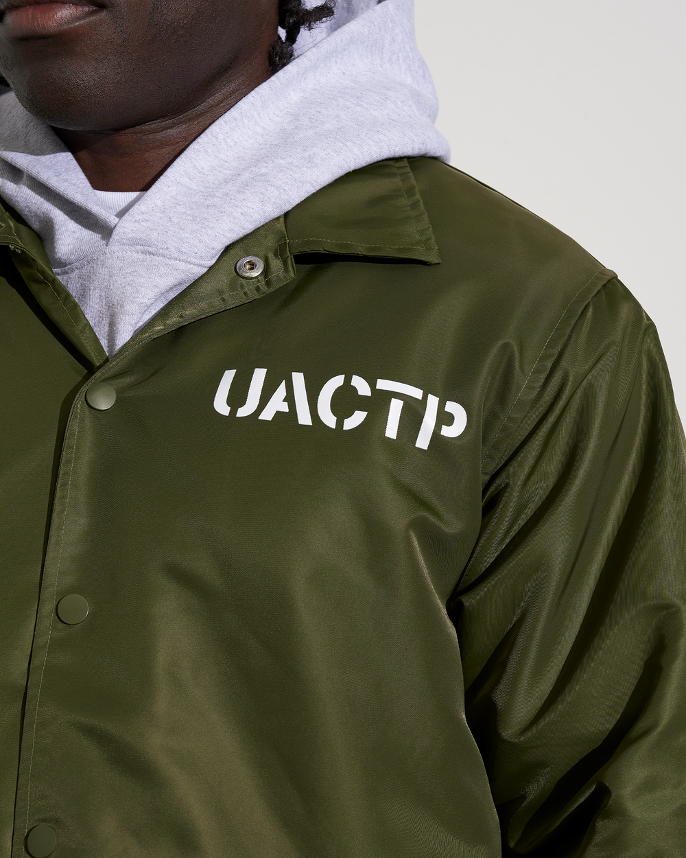 UACTP STENCIL COACHES JACKET - GREEN
