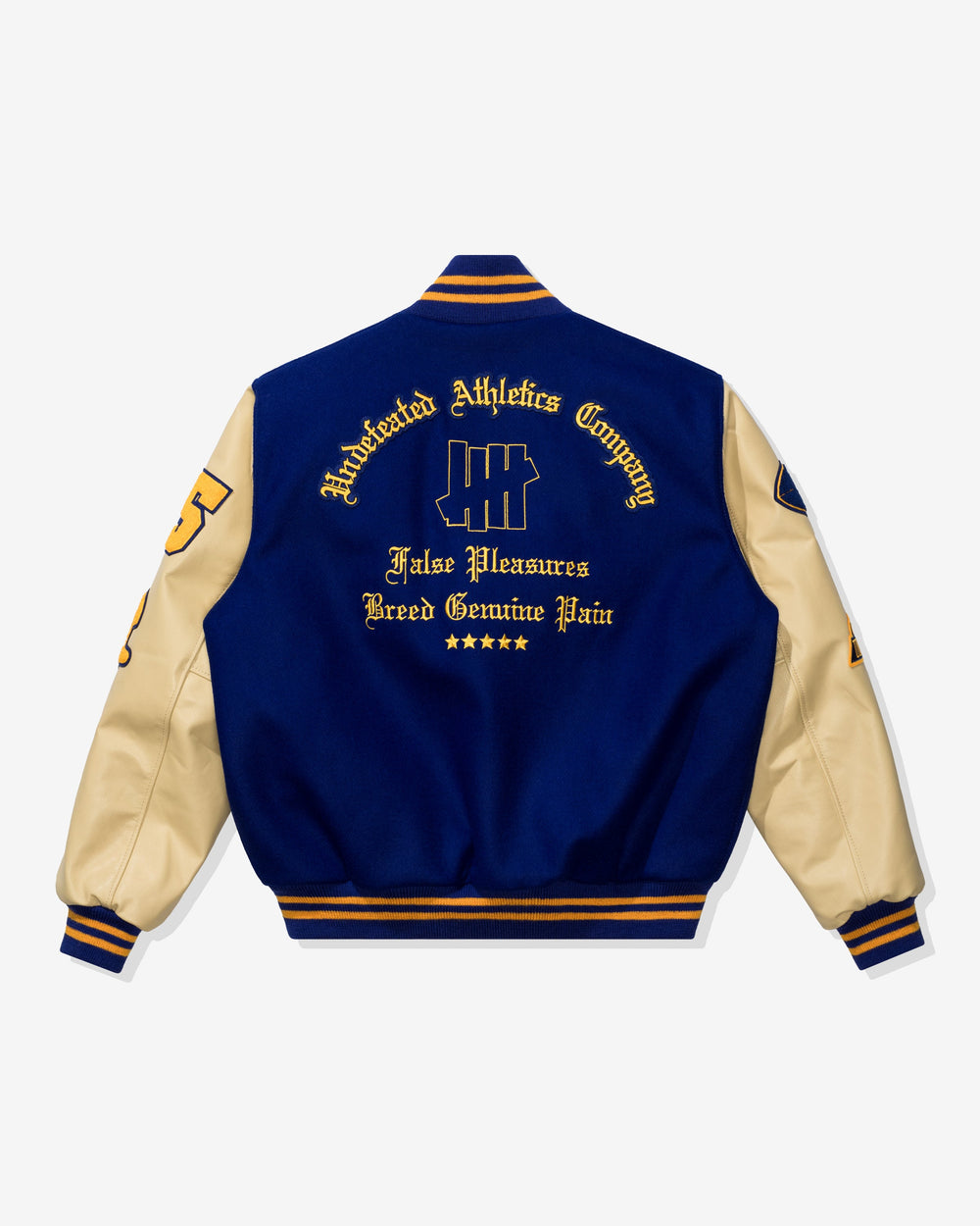 UNDEFEATED X SETTLEMIER'S VARSITY JACKET - ROYALBLUE -