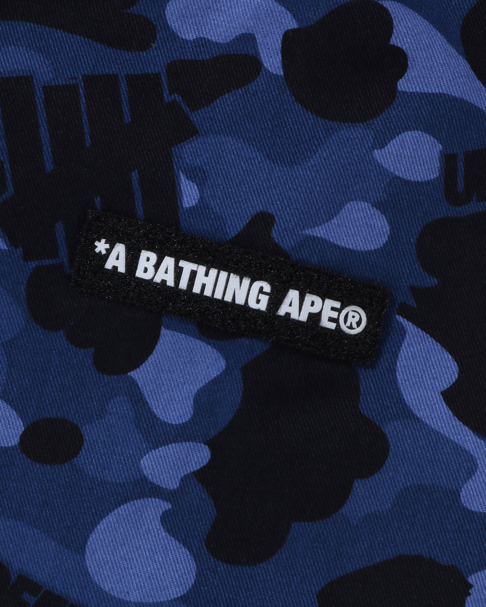 BAPE X UNDEFEATED COLOR CAMO FLANNEL JACKET - NAVY -