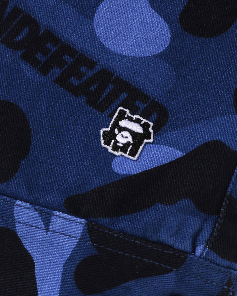 BAPE X UNDEFEATED COLOR CAMO FLANNEL JACKET - NAVY -