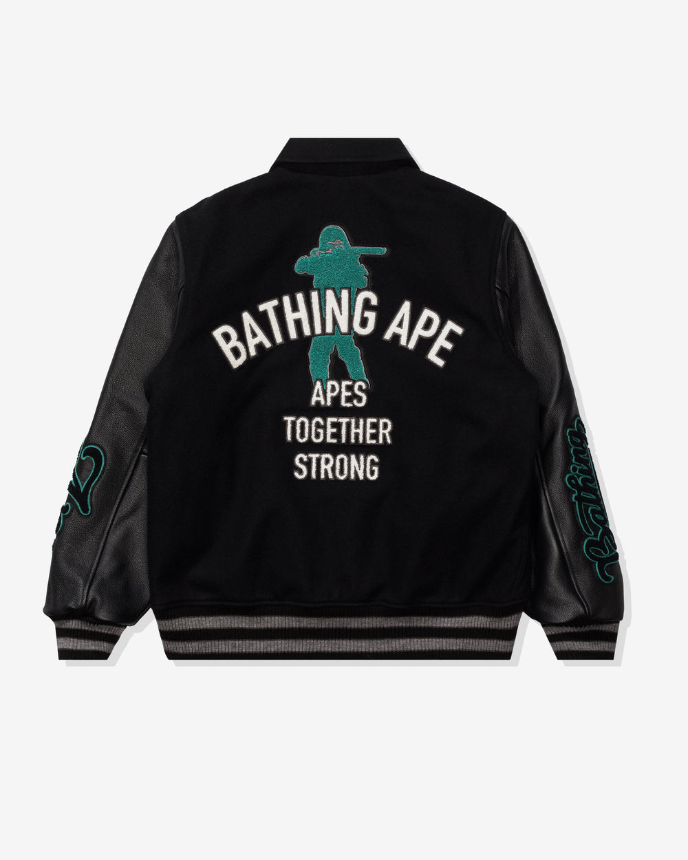 BAPE VARSITY JACKET - BLACK -