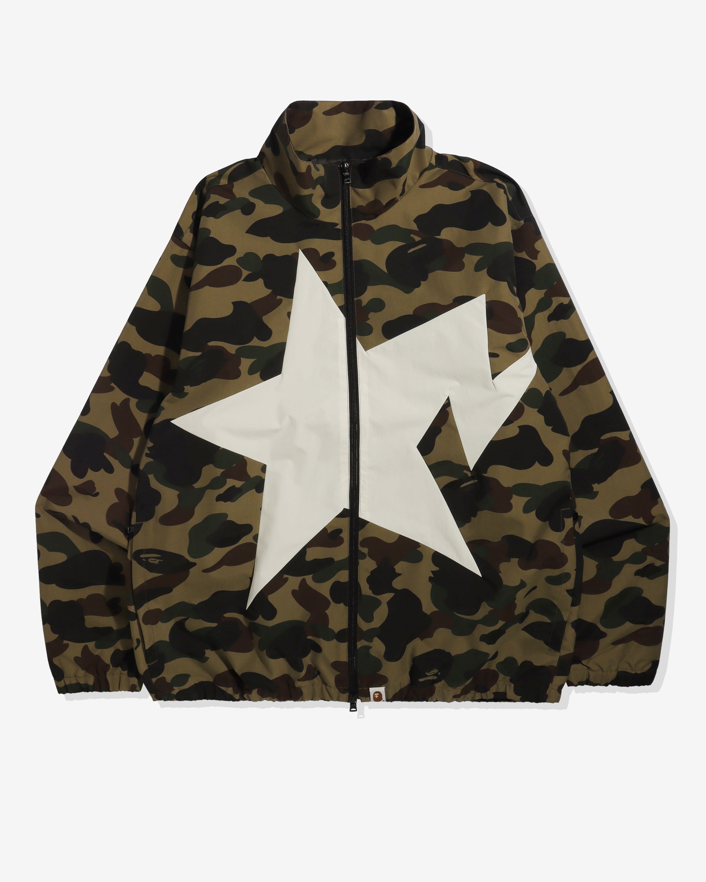 BAPE 1ST CAMO TRACK JACKET - GREEN -