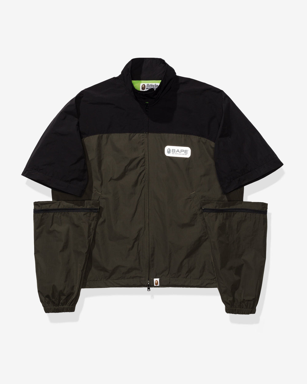 BAPE DETACHABLE SLEEVE JACKET - GREEN -