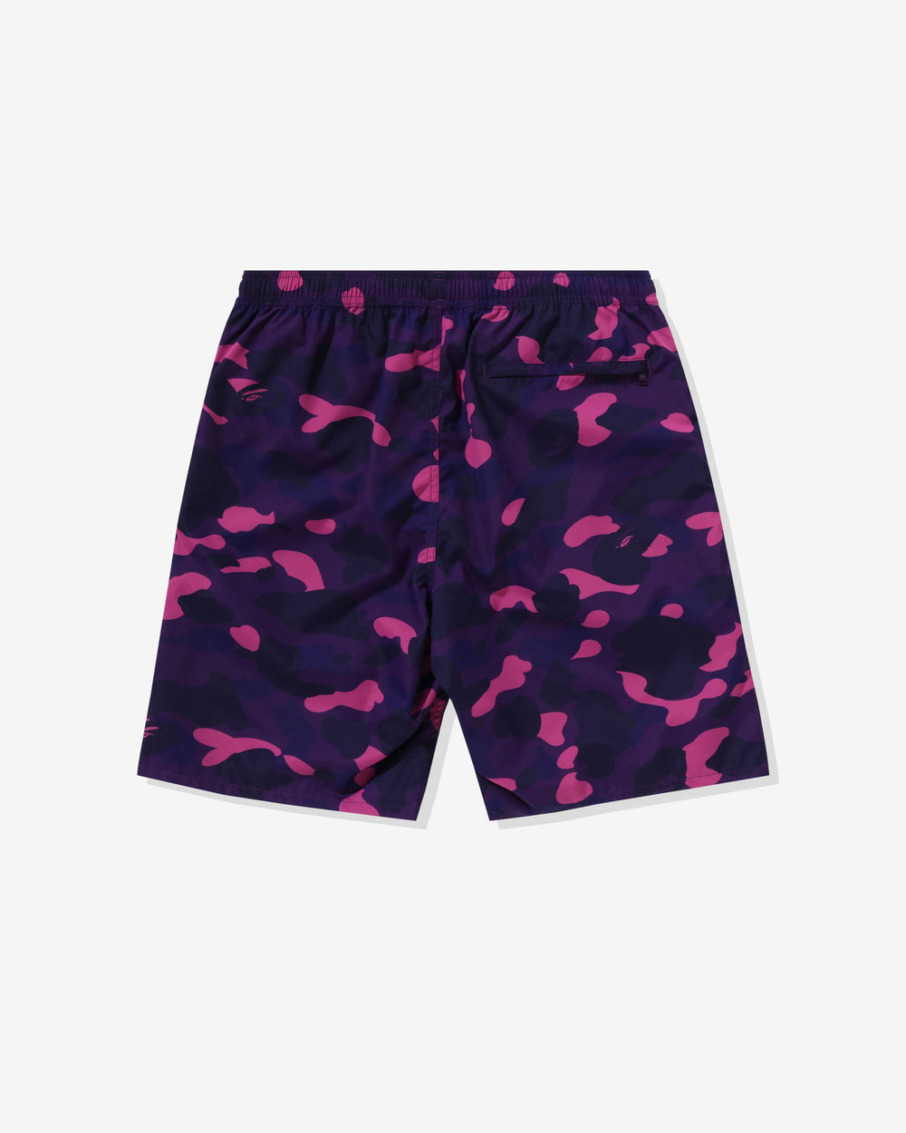 BAPE COLOR CAMO APE HEAD ONE POINT BEACH SHORT - PURPLE