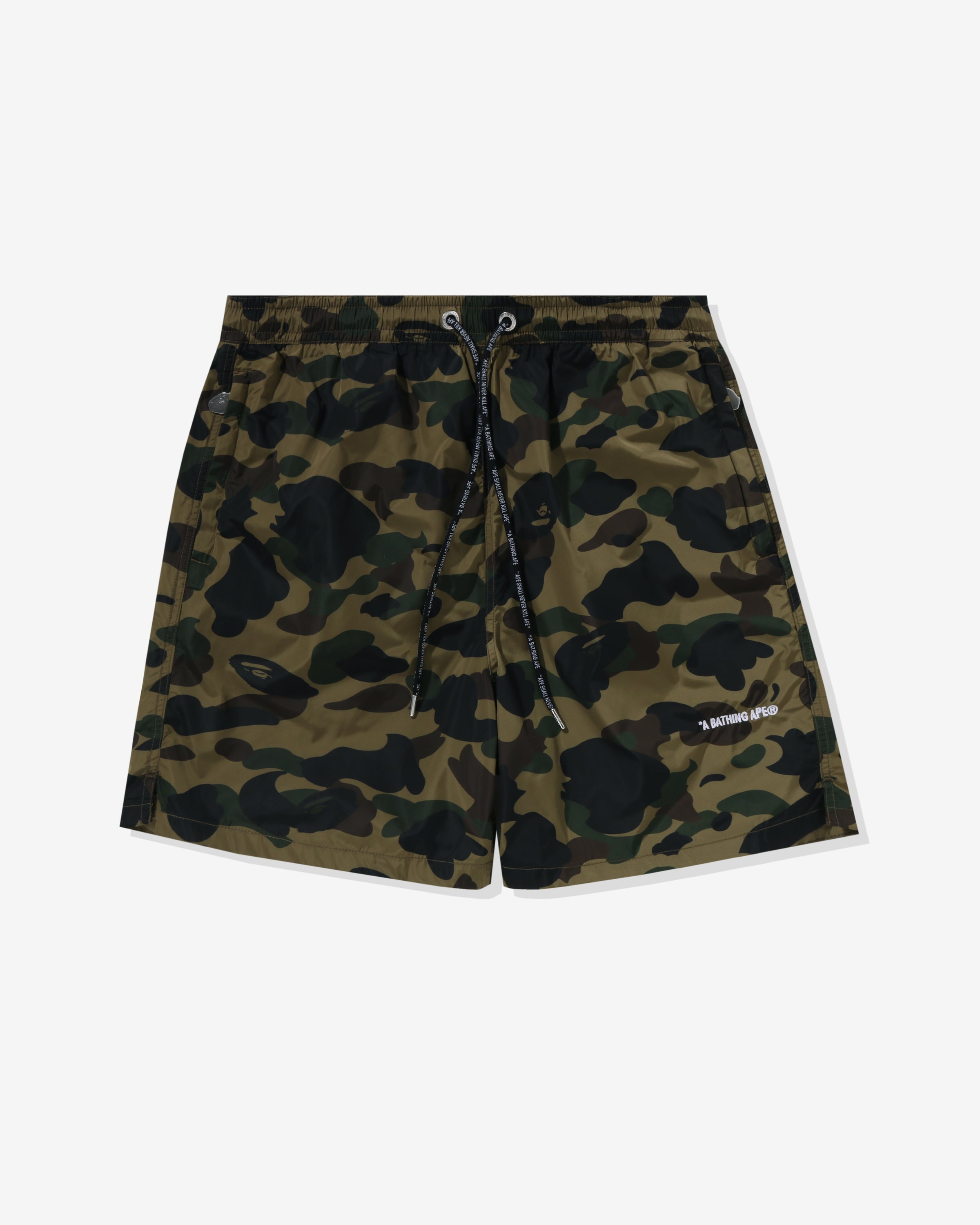 BAPE 1ST CAMO BEACH SHORTS - GREEN