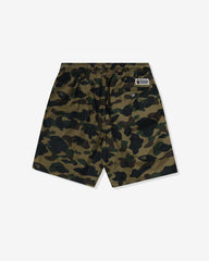 BAPE 1ST CAMO BEACH SHORTS - GREEN