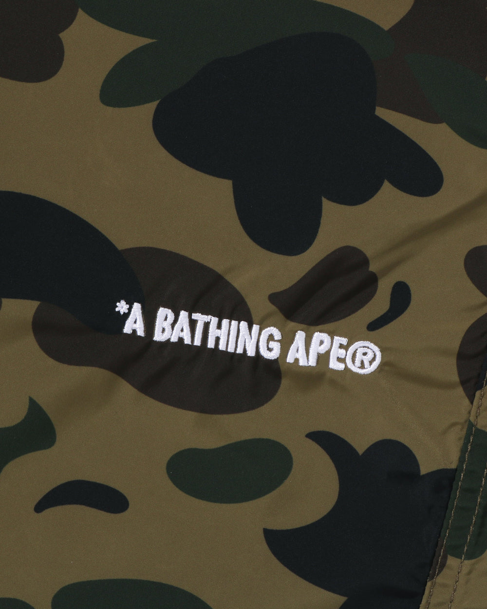BAPE 1ST CAMO BEACH SHORTS - GREEN