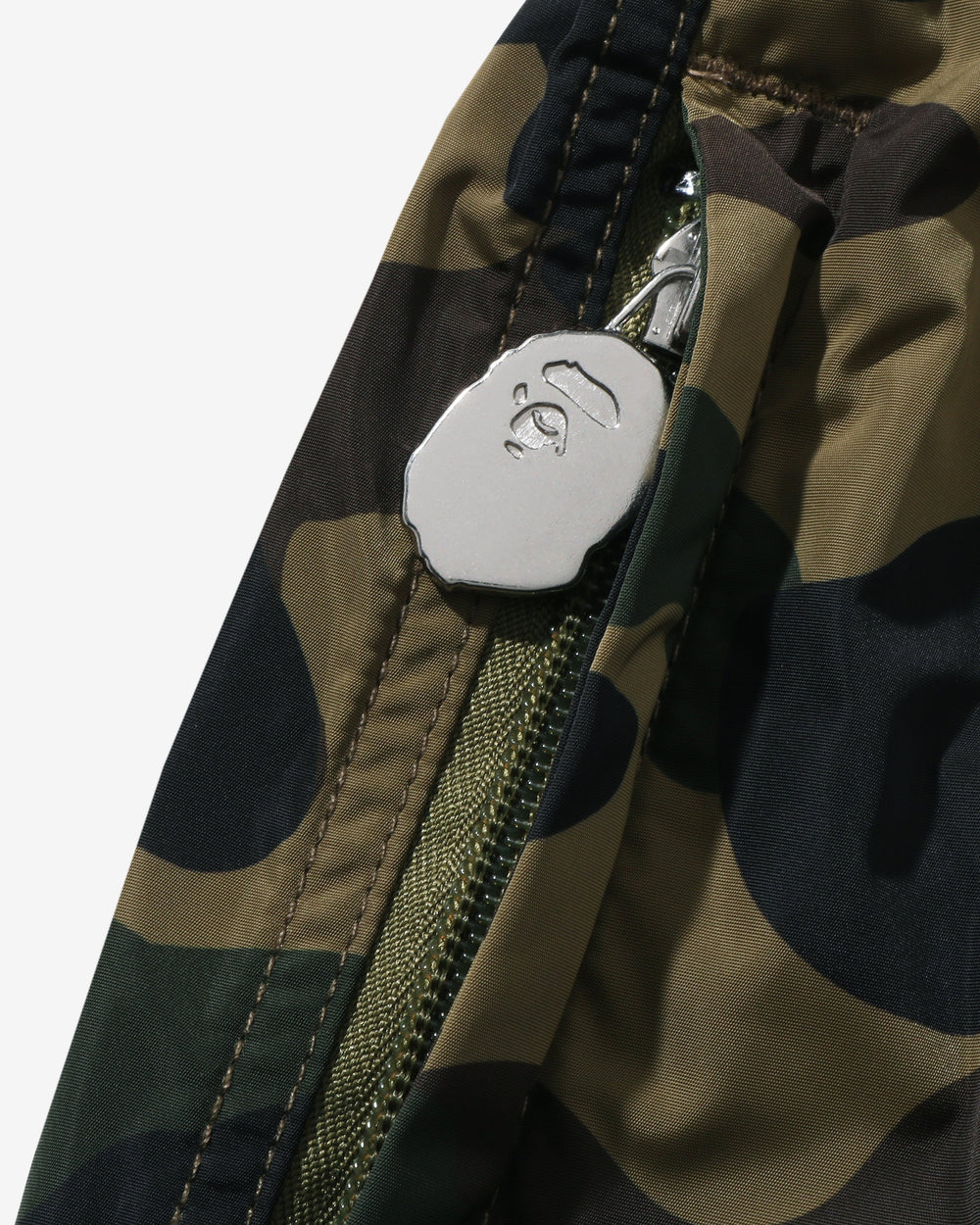 BAPE 1ST CAMO BEACH SHORTS - GREEN