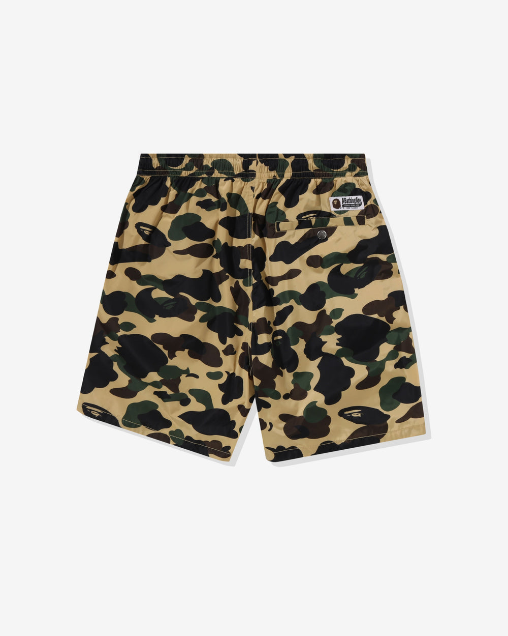 BAPE 1ST CAMO BEACH SHORTS - YELLOW