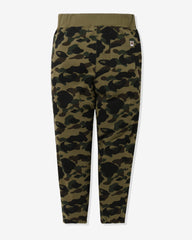 BAPE 1ST CAMO APE HEAD PATCHED SWEAT PANTS - GREEN
