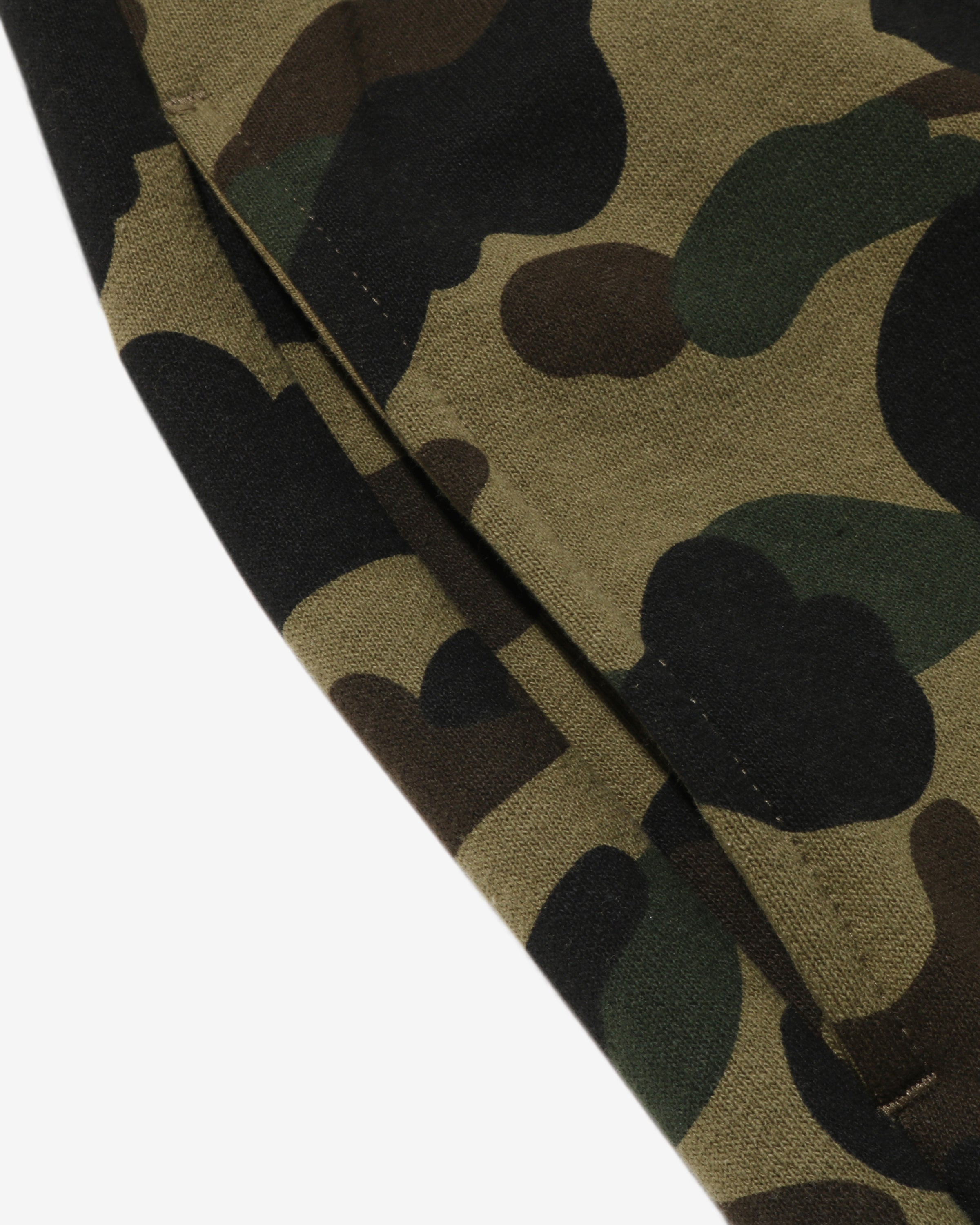 BAPE 1ST CAMO APE HEAD PATCHED SWEAT PANTS - GREEN