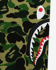 BAPE BIG ABC CAMO SIDE SHARK SWEAT SHORTS - GREEN -