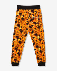 BAPE FLAME SLIM SWEAT PANTS - ORANGE -