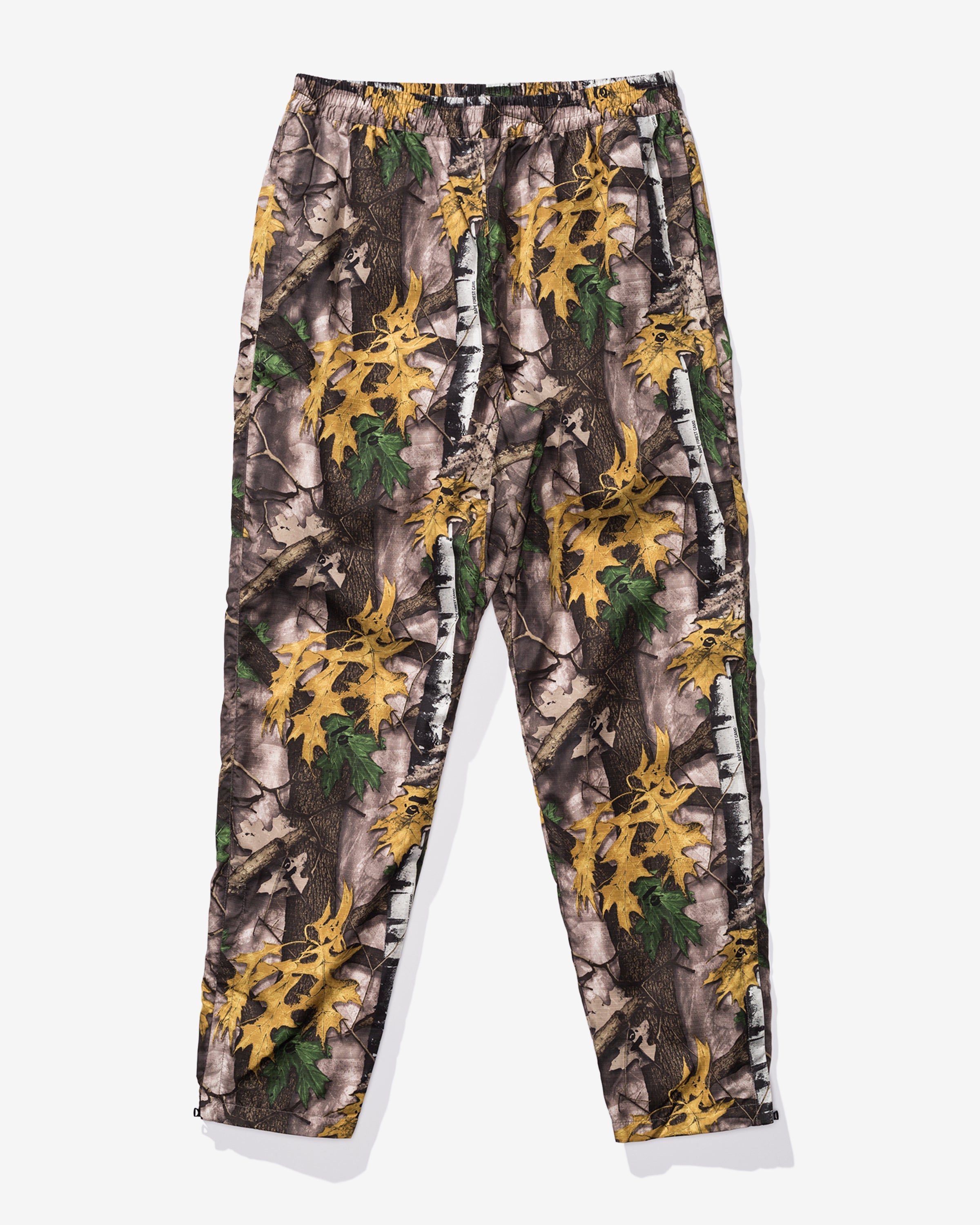 BAPE FOREST CAMO TRACK PANTS - BEIGE -