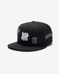 UNDEFEATED X NE ALL OVER FITTED - BLACK