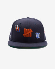 UNDEFEATED X NE ALL OVER FITTED - NAVY