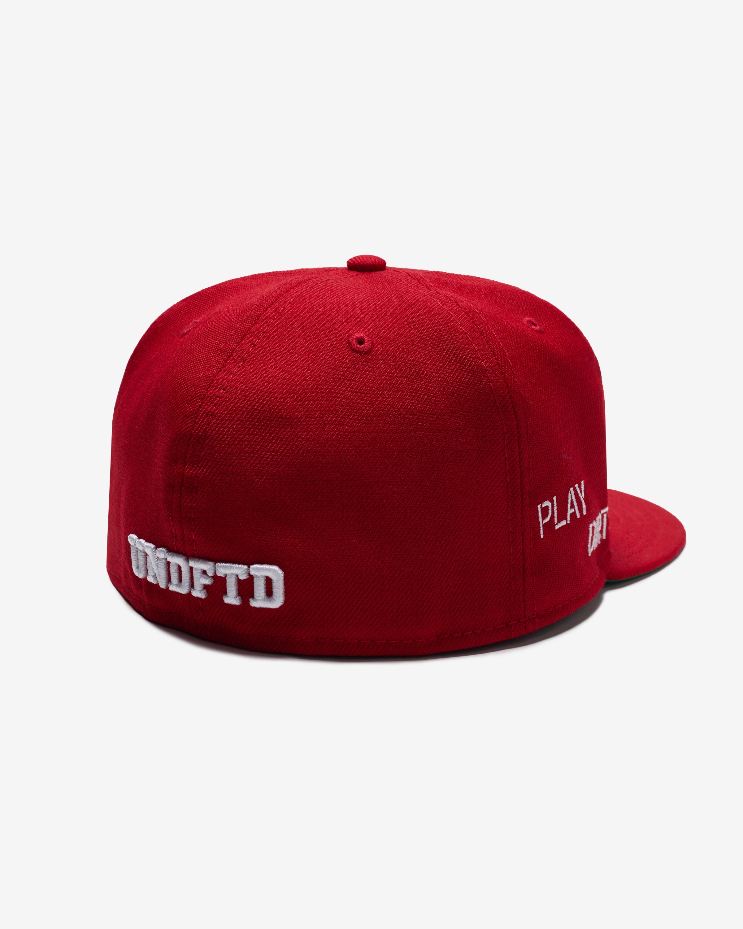 UNDEFEATED X NE ALL OVER FITTED - RED