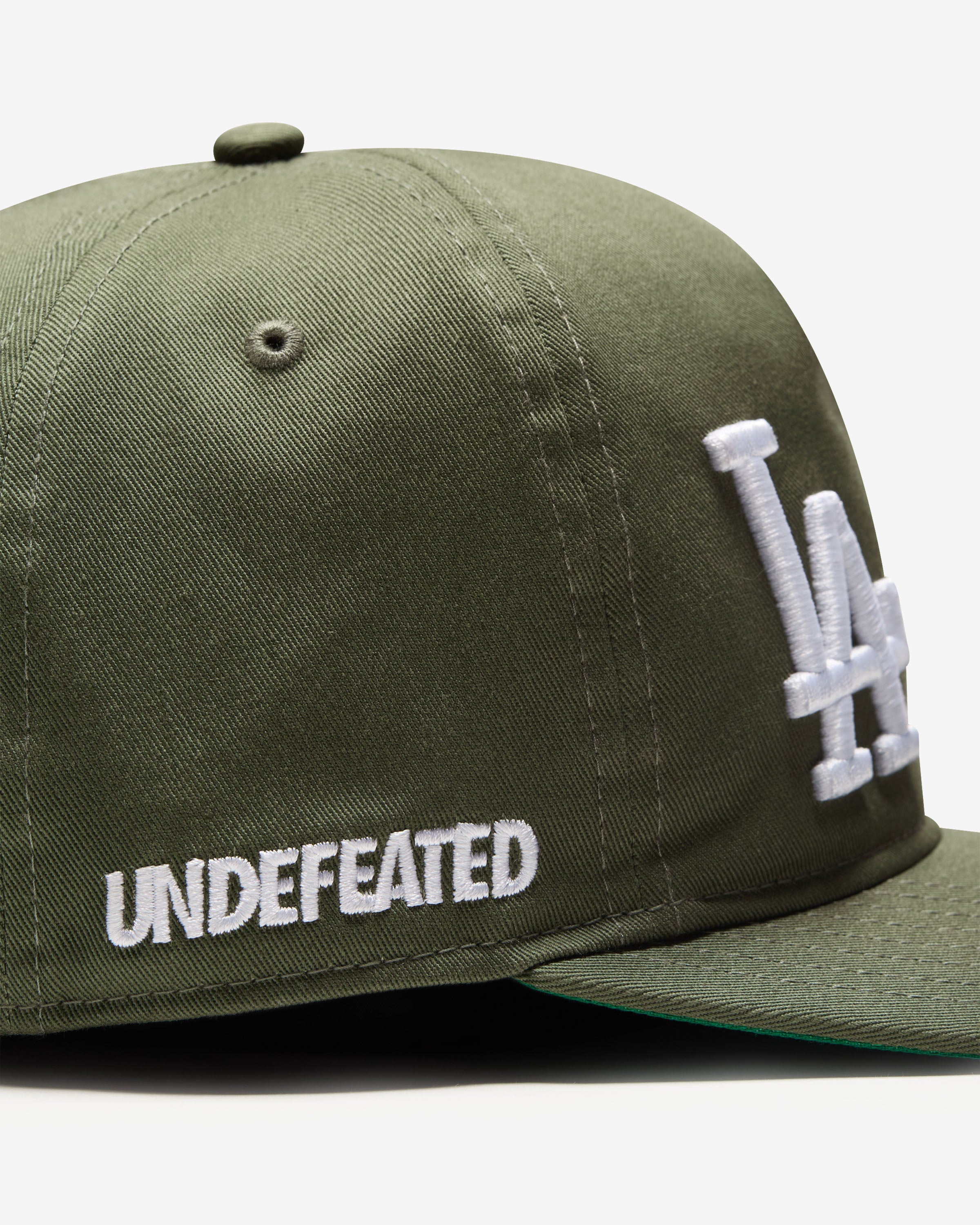 UNDEFEATED X NE X DODGERS LOGOS SNAPBACK - OLIVE