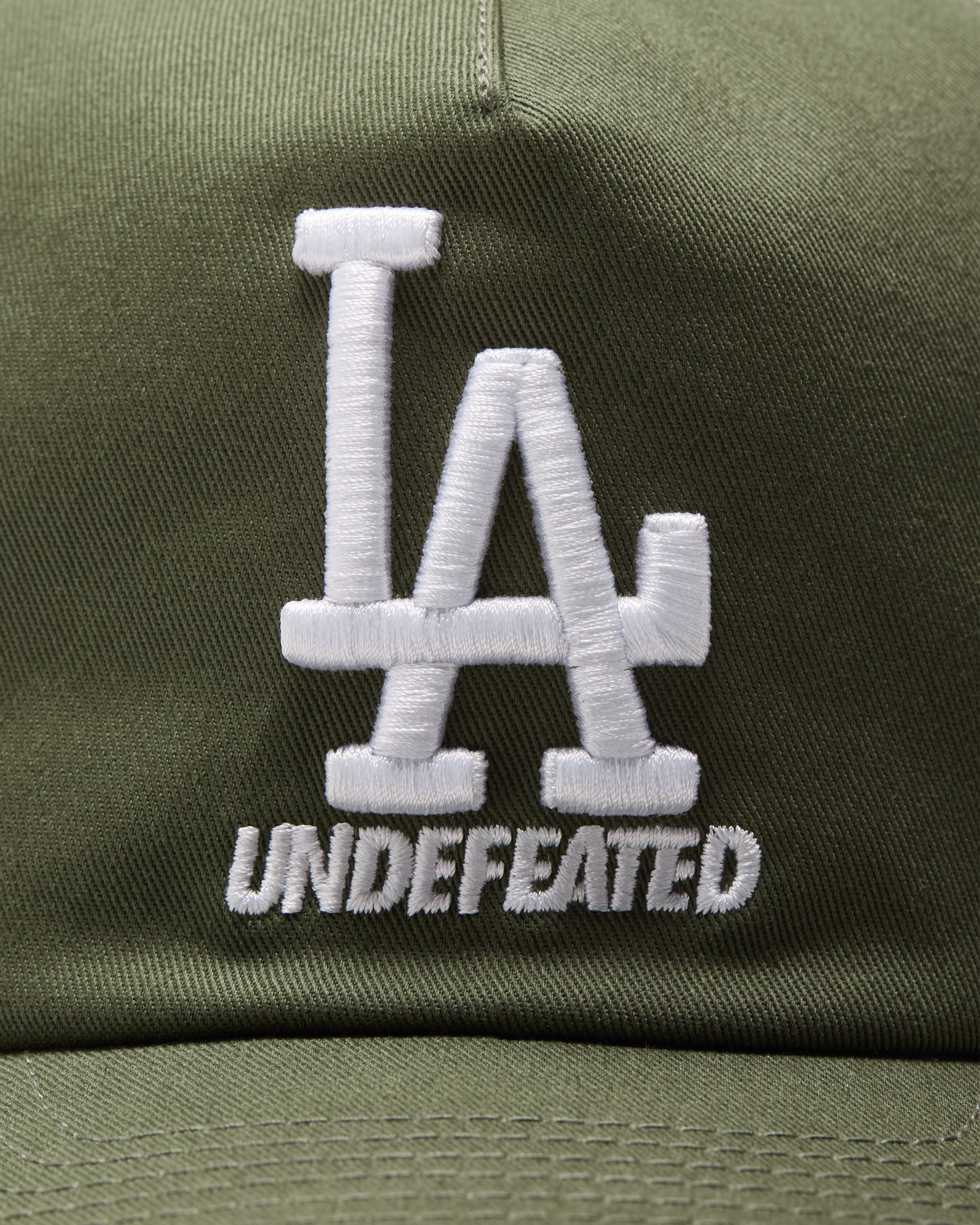 UNDEFEATED X NE X DODGERS STACKED LOGO SNAPBACK - OLIVE
