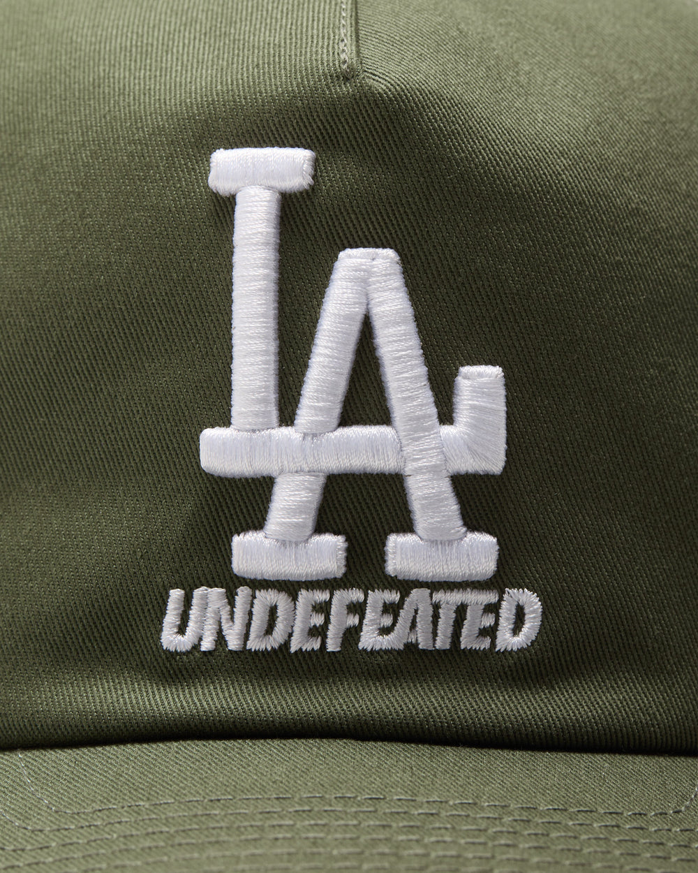 UNDEFEATED X NE X DODGERS STACKED LOGO SNAPBACK - OLIVE