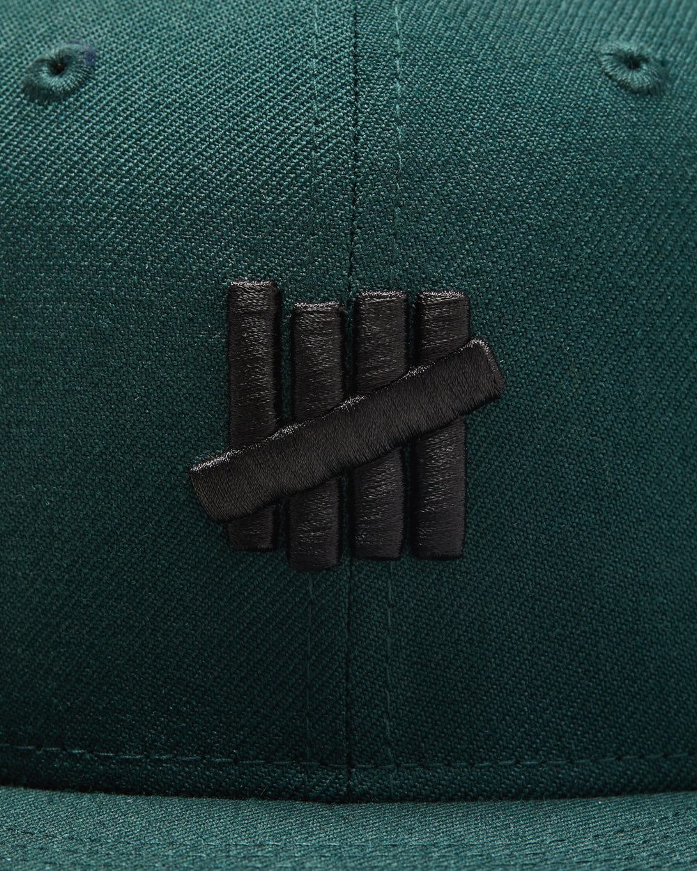 UNDEFEATED X NE WOOL ICON FITTED - DARK GREEN