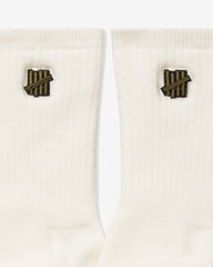 UNDEFEATED PREMIUM ICON CREW SOCK - OFF WHITE