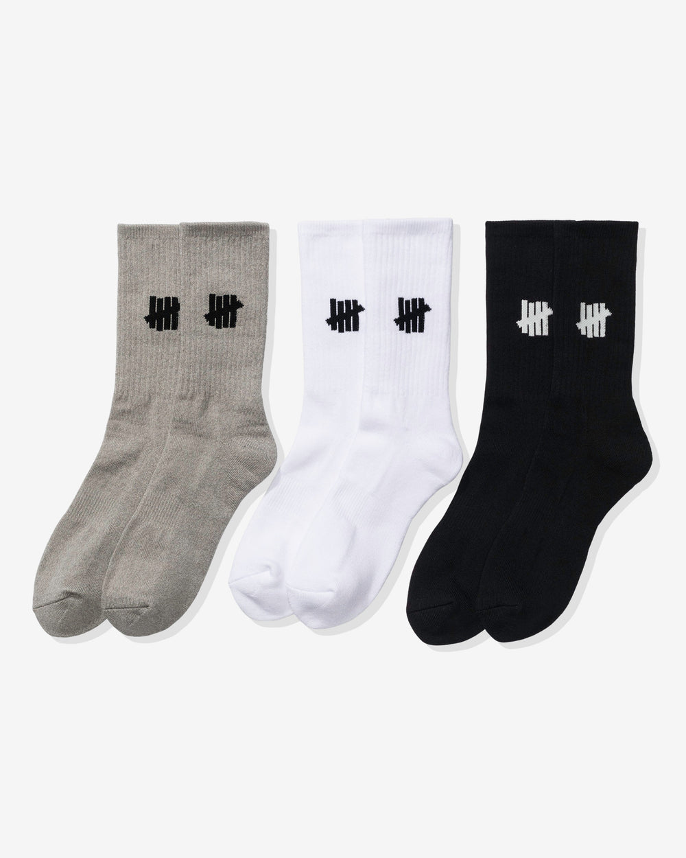 UNDEFEATED ICON CREW SOCK, 3-PACK - MULTI