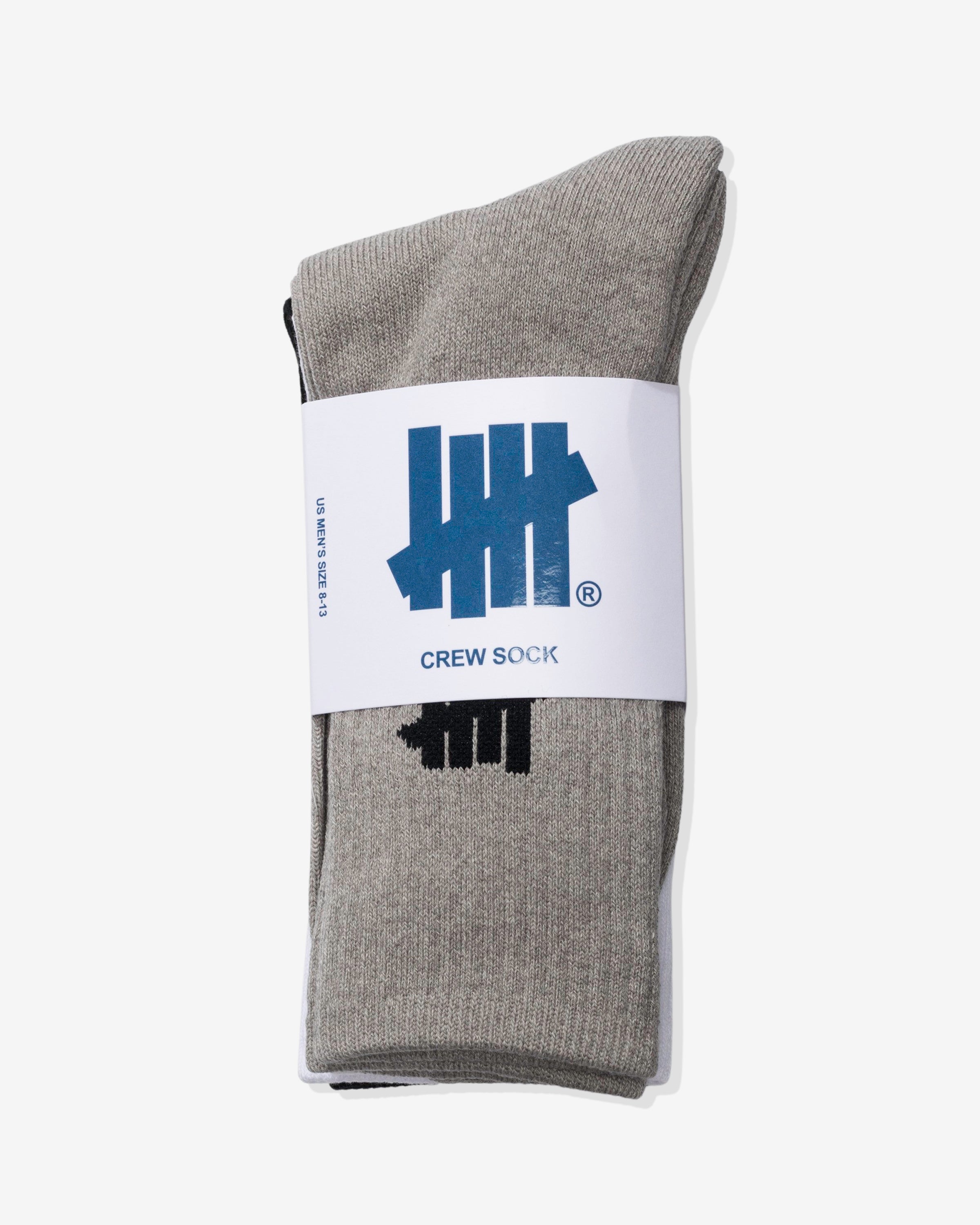 UNDEFEATED ICON CREW SOCK, 3-PACK - MULTI