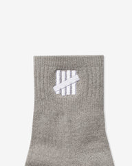 UNDEFEATED ICON ANKLE SOCK - HEATHER GREY